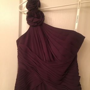 Floor length Plum/purple David’s bridal gown